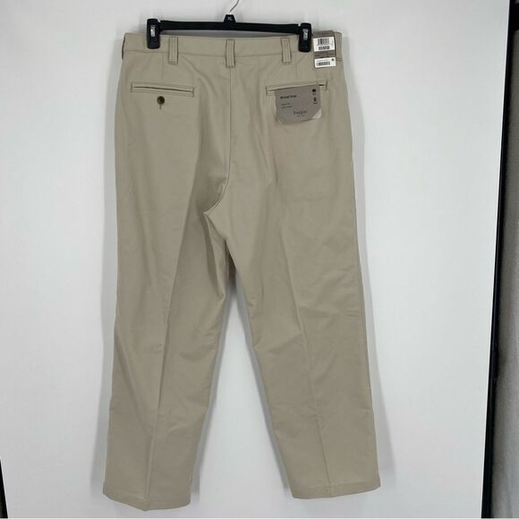 Haggar Men’s Classic Fit Mitchell Khaki Pants size 38 x 30 Ivory - Picture 4 of 4